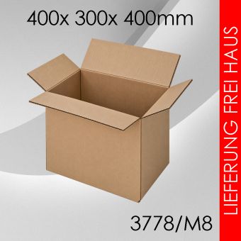Faltkarton M8 - 400x 300x 400mm 45 Stück