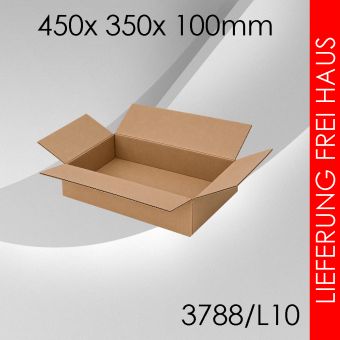 Faltkarton L10 - 450x 350x 100mm 95 Stück