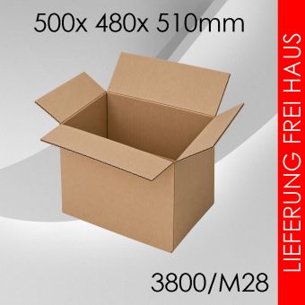 Faltkarton M28 - 500x 480x 510mm 