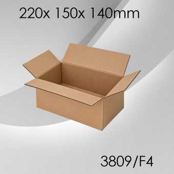 50x Faltkarton F4 - 220x 150x 140mm 