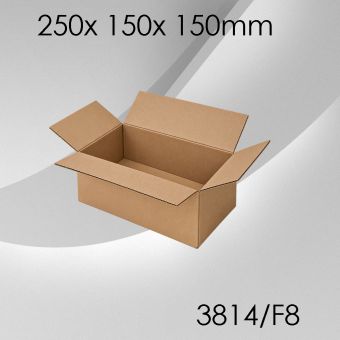 50x Faltkarton F8 - 250x 150x 150mm 