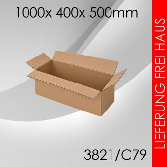 Faltkarton C79 - 1000x 400x 500mm 100 Stück