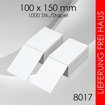 Thermoetiketten 100x 150mm endlos gefalz 8.000 Stück