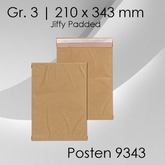 100 Stück Jiffy Papierpolstertaschen Gr.3 