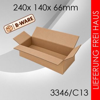 B-Ware 3.500x Faltkarton C13 - 240x 140x 66mm 
