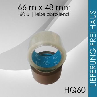 HQ60 Premium Klebeband LEISE 72x transparent