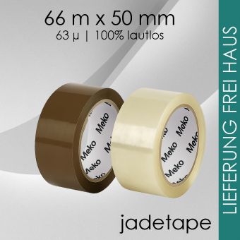 108 Rollen Meko JadeTape LAUTLOS braun
