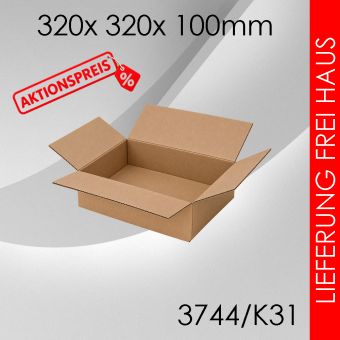 300x Faltkarton K31 - 320x 320x 100mm 