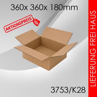 Faltkarton K28 - 360x 360x 180mm 