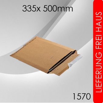 300x Wellpappversandtasche 1570 - 335x 500mm (DIN A3) 