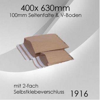 600x Papier-Versandtasche 400x 630mm 