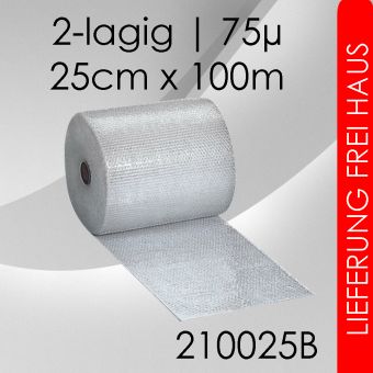 4x Luftpolsterfolie 25cm x 100m - Business 