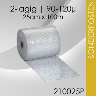 6x Luftpolsterfolie 25cm x 100m - Premium 