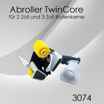 Profi TwinCore Handabroller für Klebebänder 