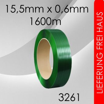 1 Rolle PET-Umreifungsband 15,5mm - 0,6mm Stärke 