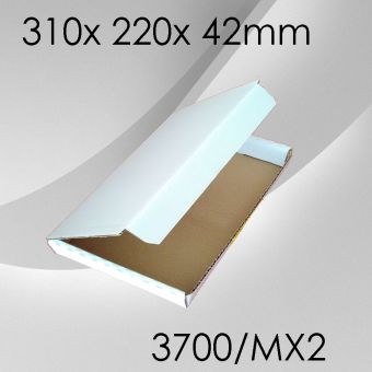 100x Maxibriefkarton Gr. 2 - 310x 220x 42mm - weiß 