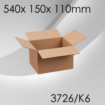50x Faltkarton K6 - 540x 150x 110mm 