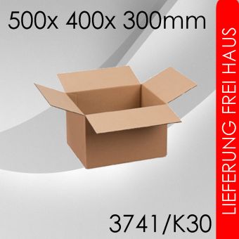 40x Faltkarton K30 - 500x 400x 300mm 