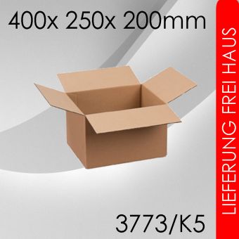 300x Faltkarton K5 - 400x 250x 200mm 
