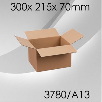 50x Faltkarton A13 - 300x 215x 70mm 