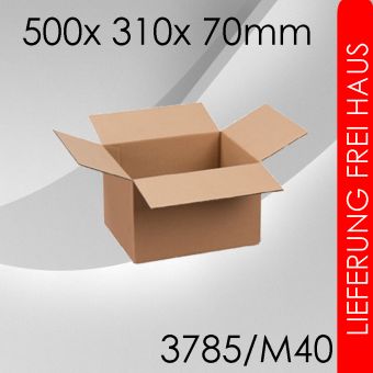 300x Faltkarton M40 - 500x 310x 70mm 