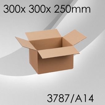 50x Faltkarton A14 - 300x 300x 250mm 