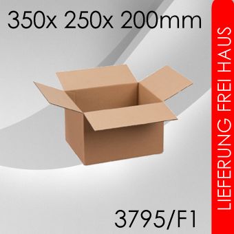300x Faltkarton F1 - 350x 250x 200mm 
