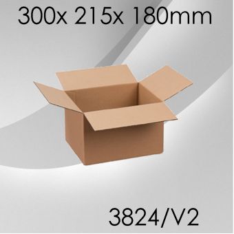 50x Faltkarton V2 - 300x 215x 180mm 