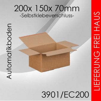 510x Automatikkarton EC200 - 200x 150x 70mm 