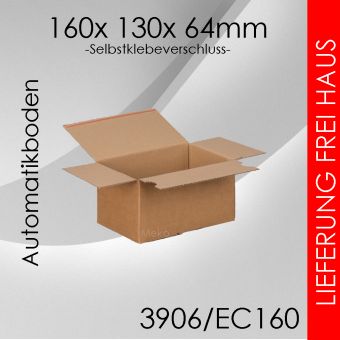 750x Automatikkarton EC160 - 160x 130x 64mm 