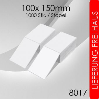 8x 1.000 Thermoetiketten 100x 150mm endlos 