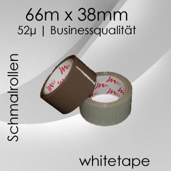 48 Rollen Meko Klebeband whitetape 38mm breit 