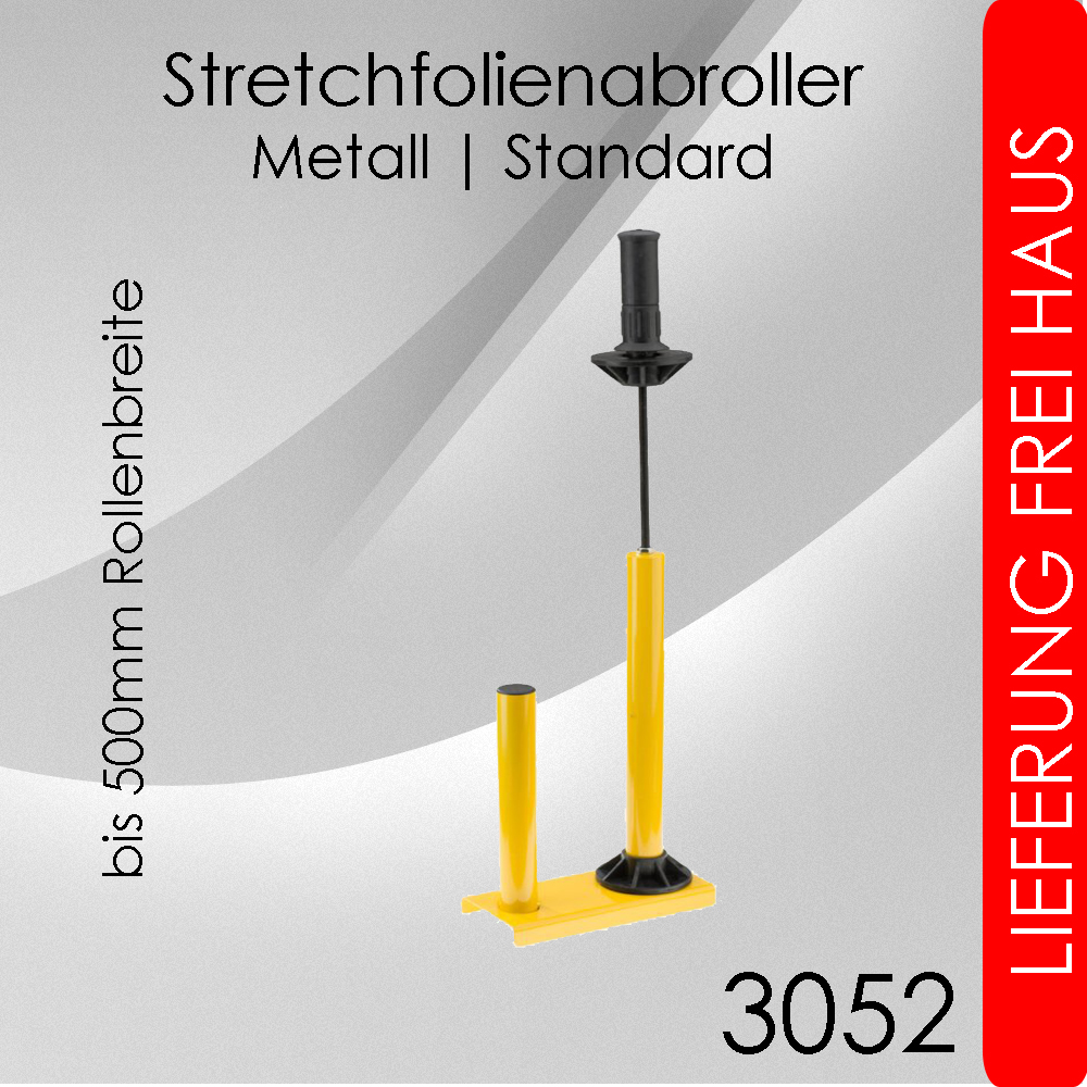 Profi Handabroller für Stretchfolie Stretchfolienabroller aus Metall 