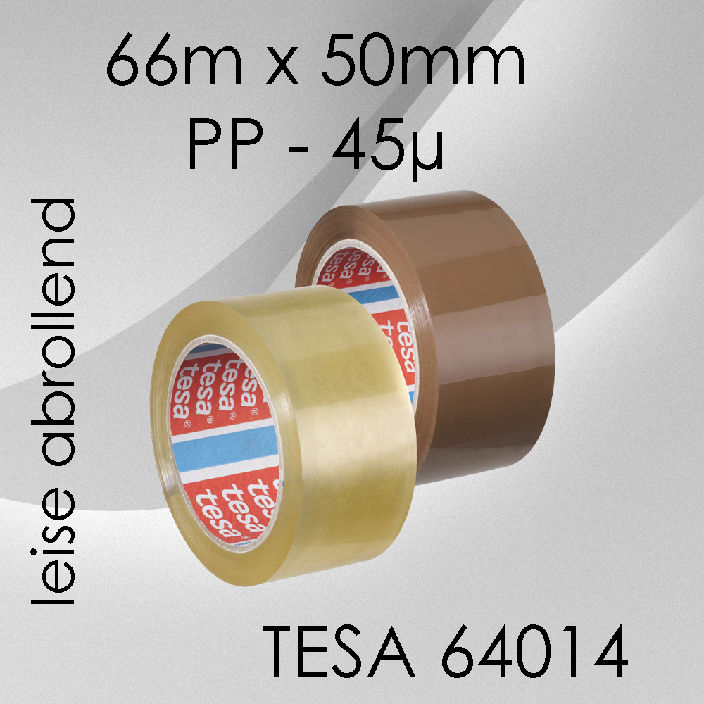 1 Rolle TESA Klebeband transparent Paketband Paketklebeband 66m x 50mm tape 